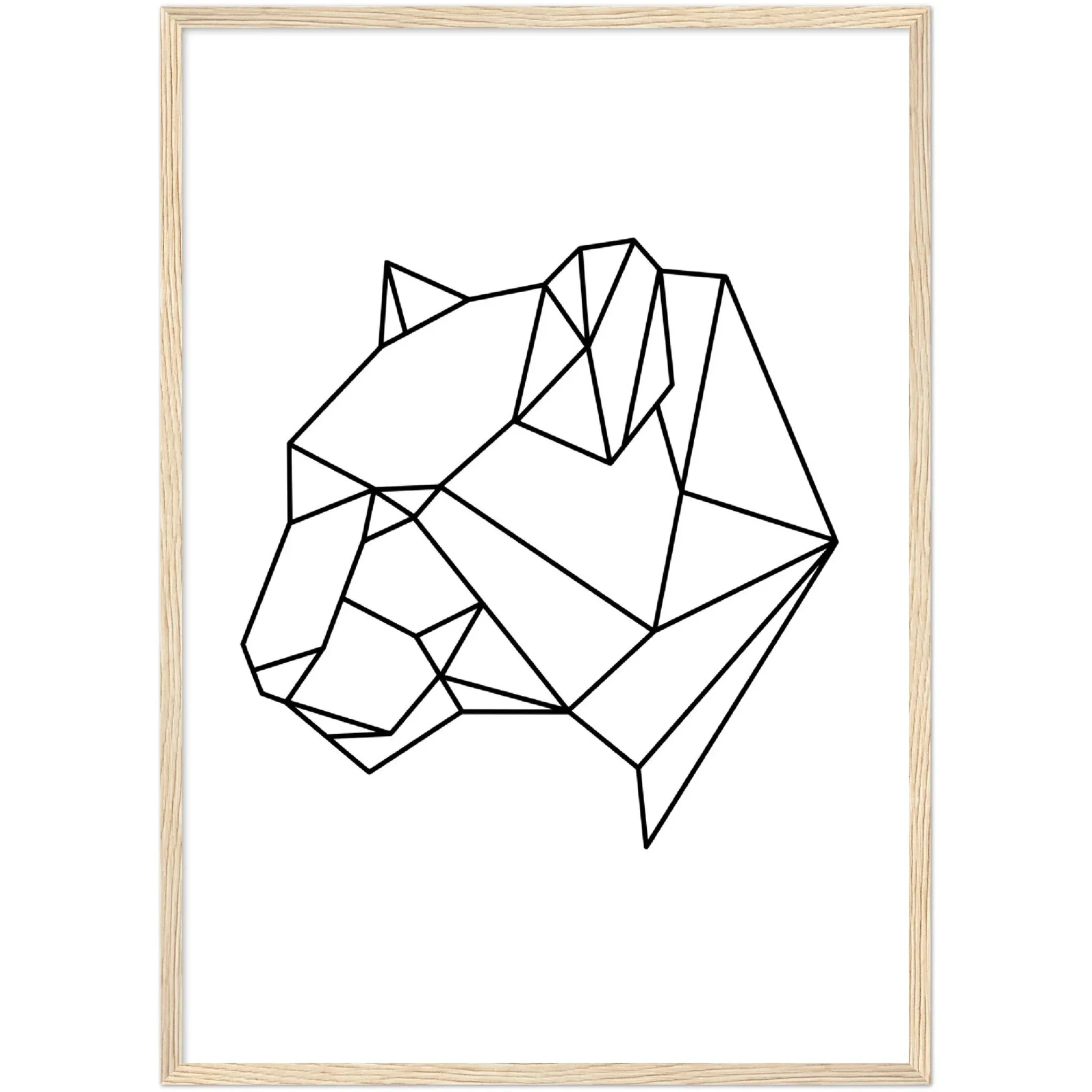 Geometric Panther Wall Art