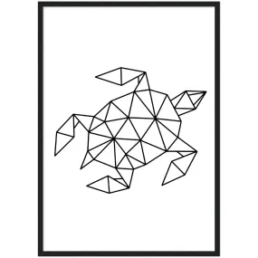 Geometric Turtle Wall Art