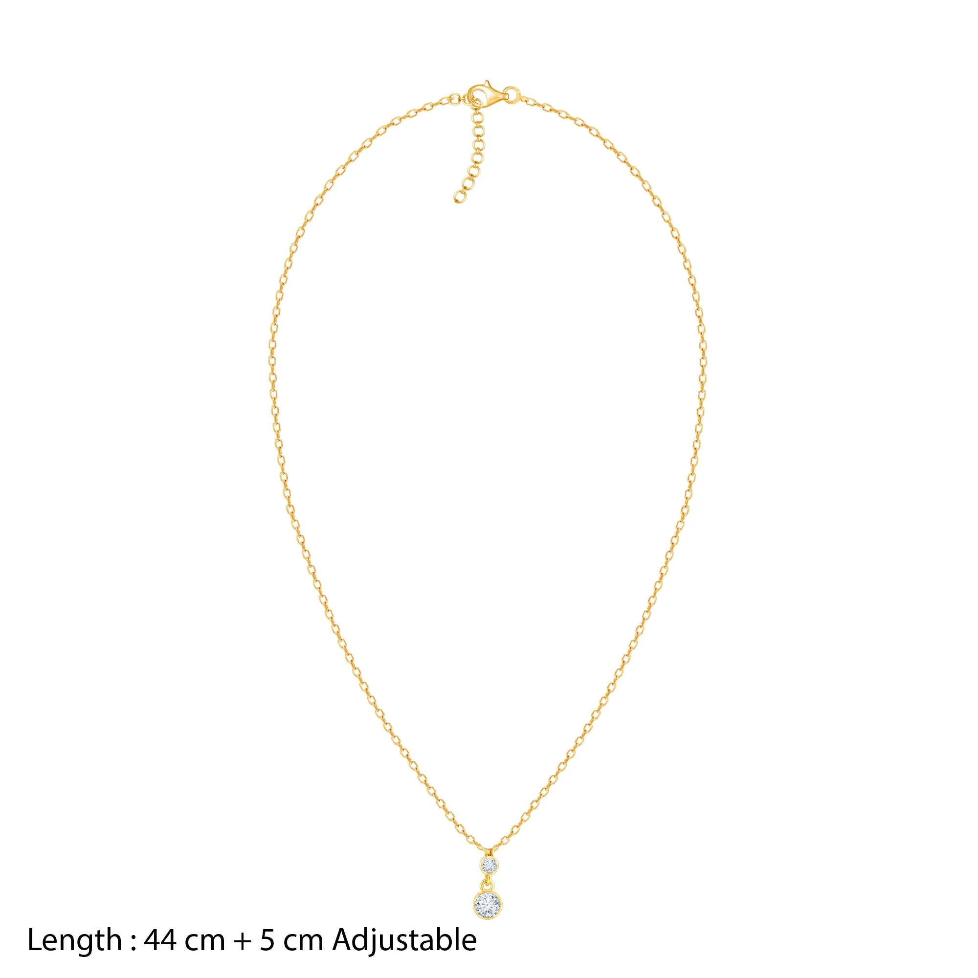 Gold Sumptuous Duet Diamond Necklace