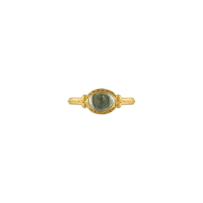 Green Sapphire Chorda Ring