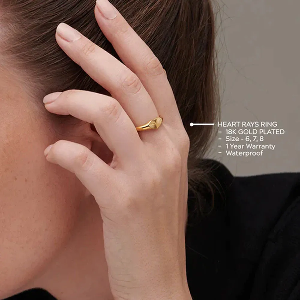 Heart Rays Ring