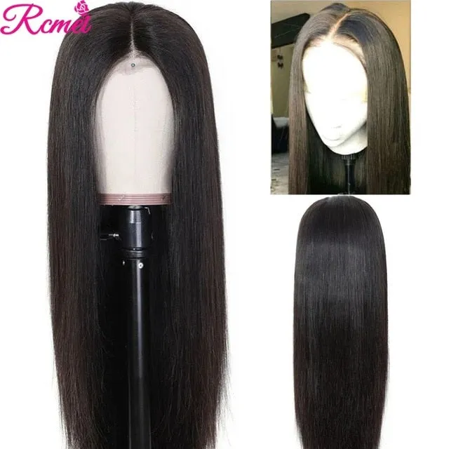 Honey Blonde Lace Front Wig Brazilian Straight Lace Front Human Pre Plucked 13*1 Lace Remy