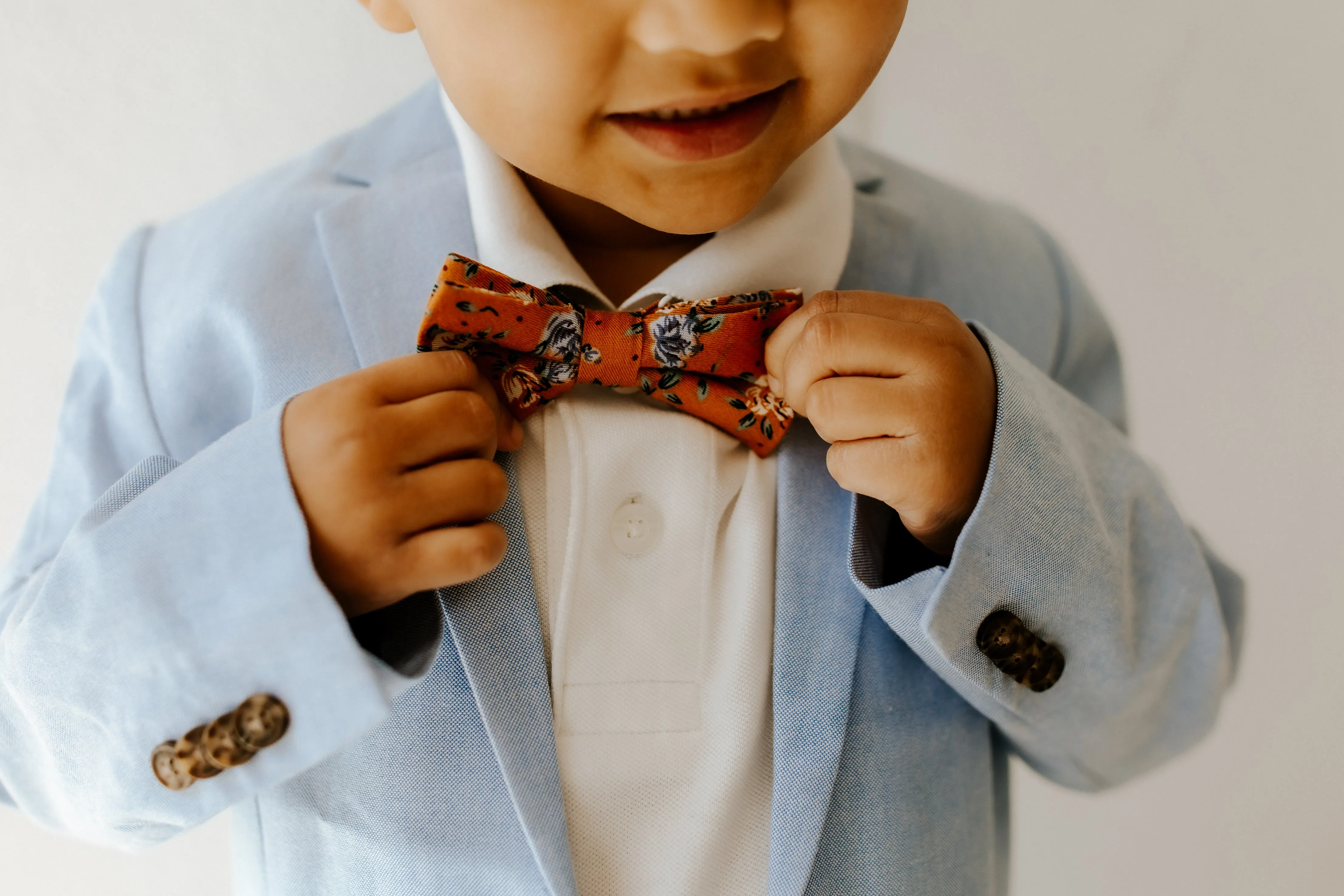 La Mare Cotton Floral Bow Tie