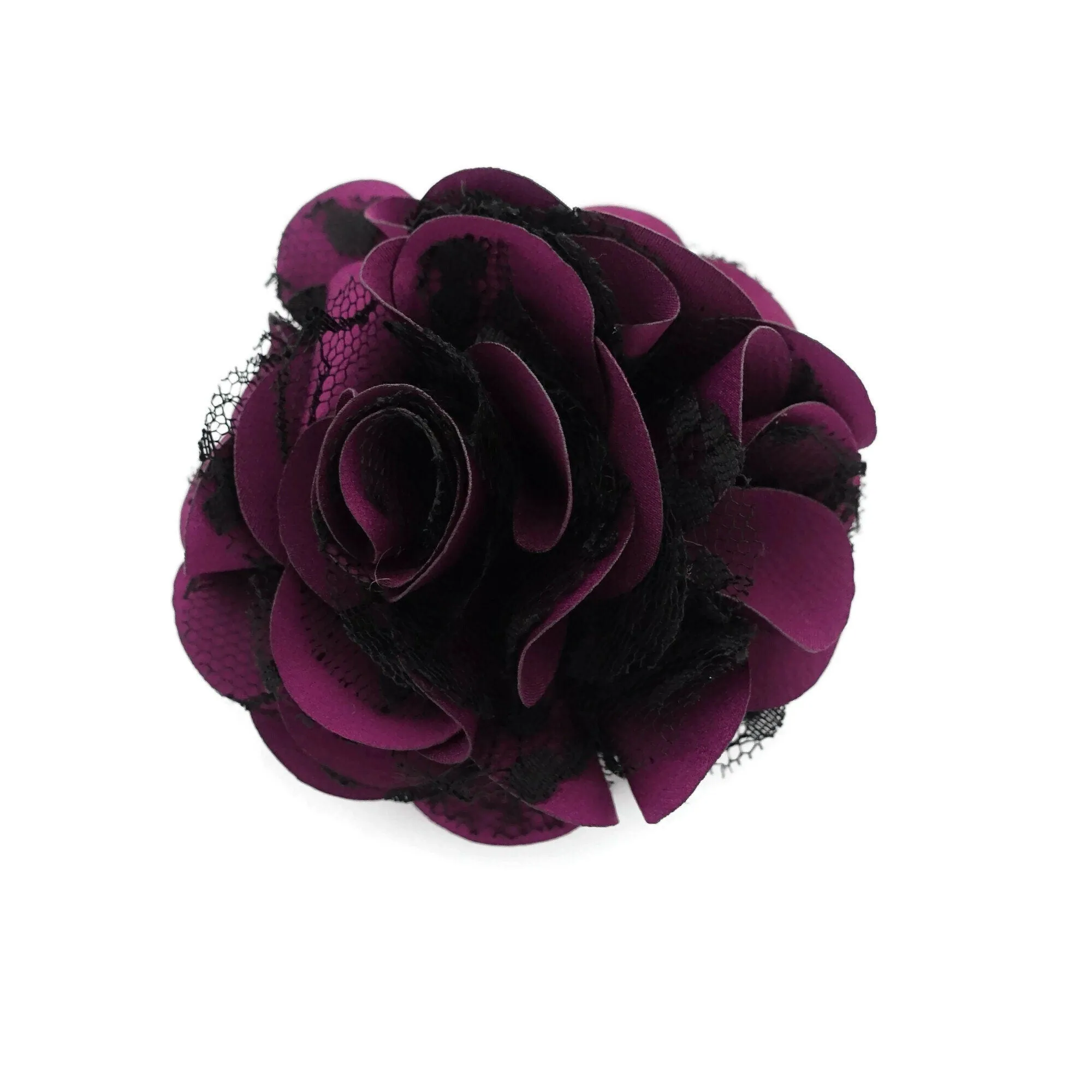lace layered petal flower hair jaw claw sexy dream flower hair claw clip for women