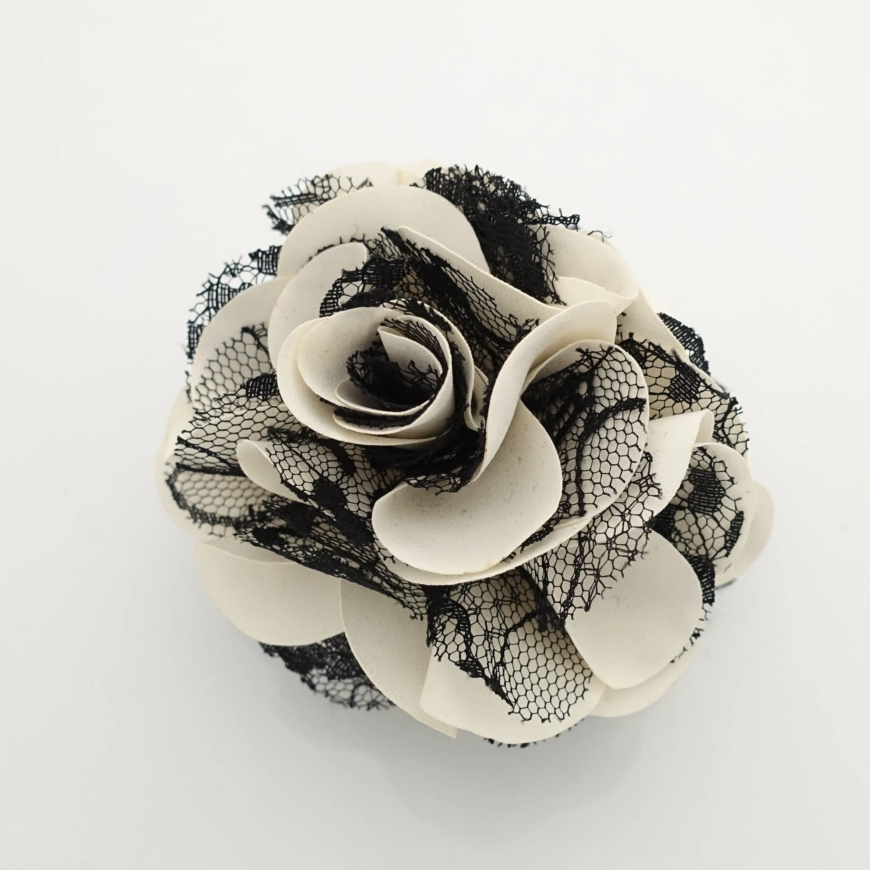 lace layered petal flower hair jaw claw sexy dream flower hair claw clip for women