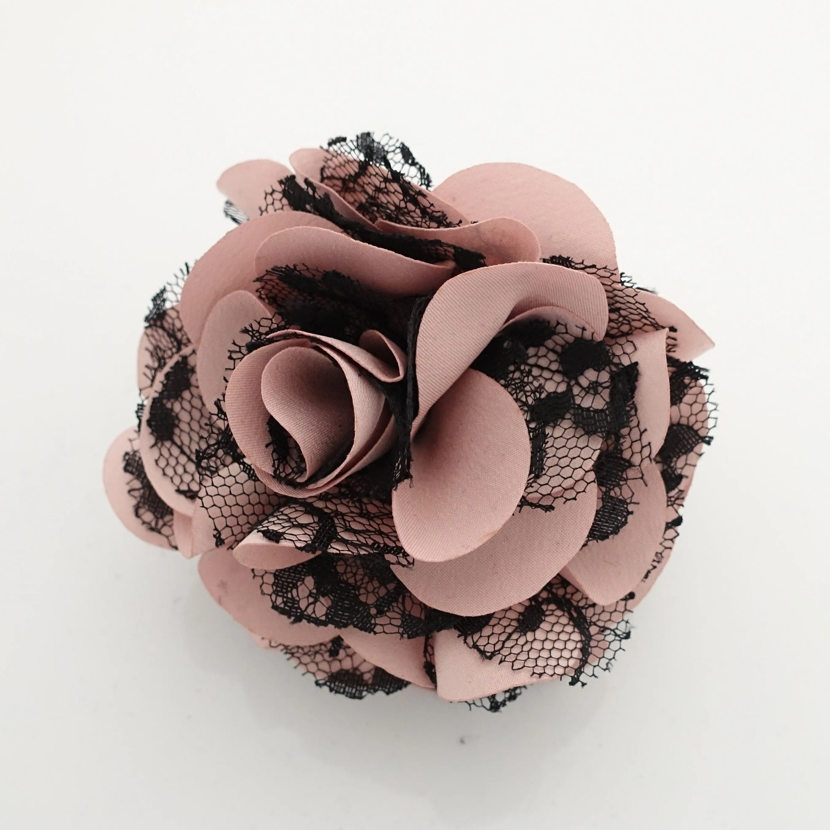 lace layered petal flower hair jaw claw sexy dream flower hair claw clip for women