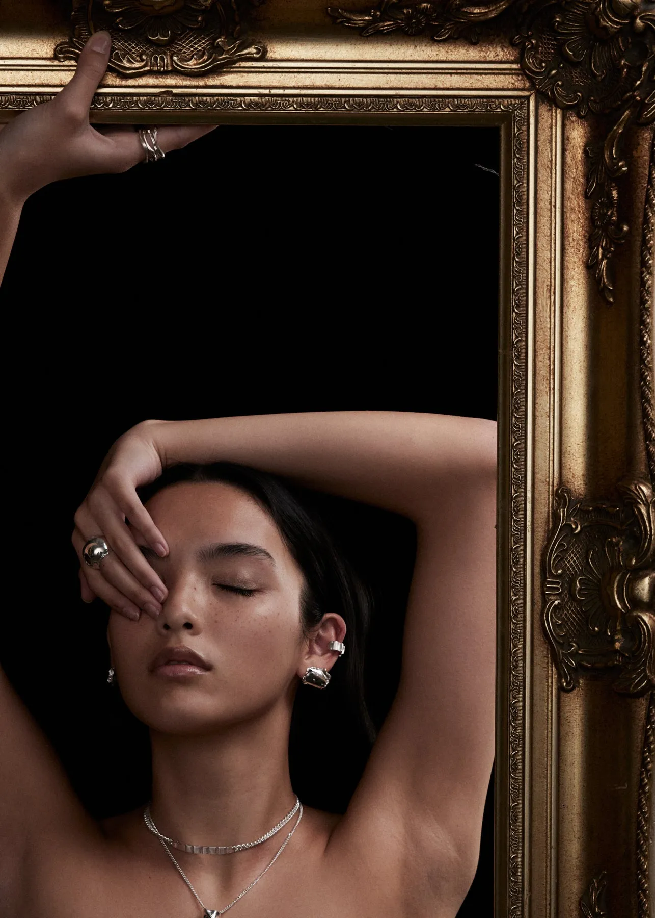 Lava Lobe Cuffs | Silver