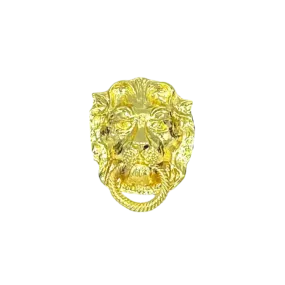 Lion Head Garland Belt Buckle