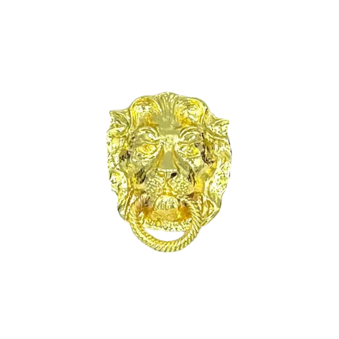 Lion Head Garland Belt Buckle