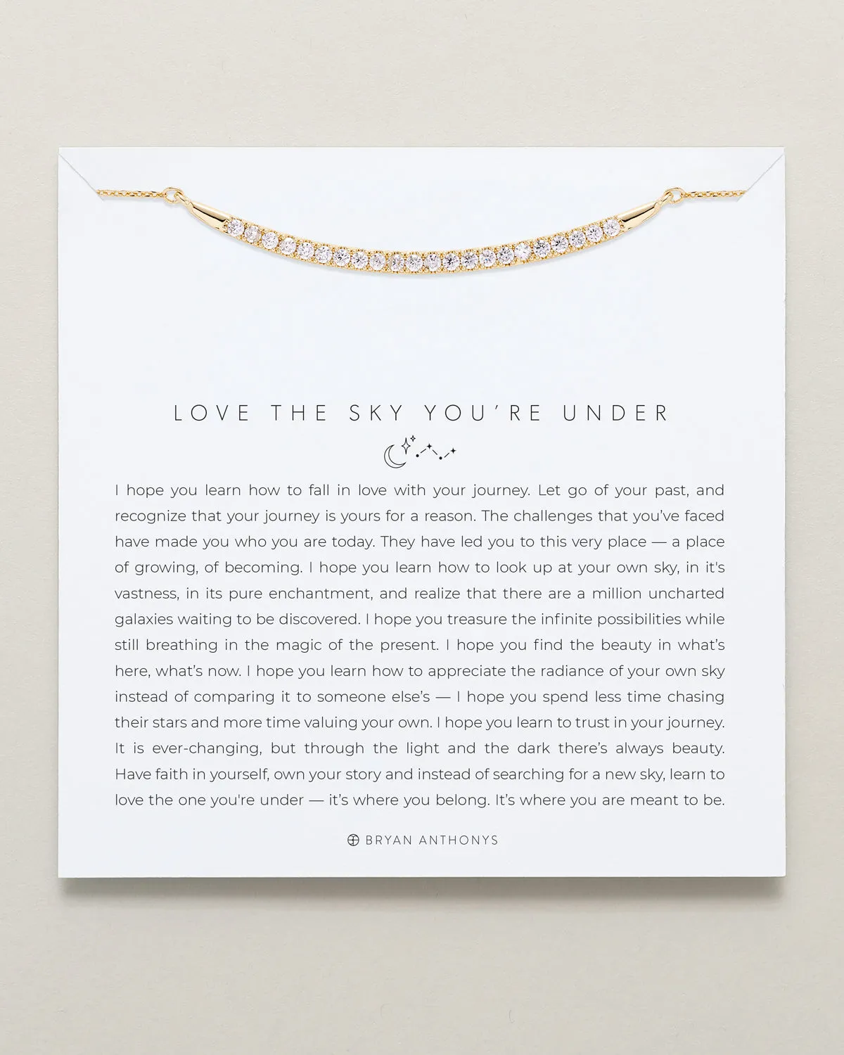 Love The Sky You're Under Pave Necklace