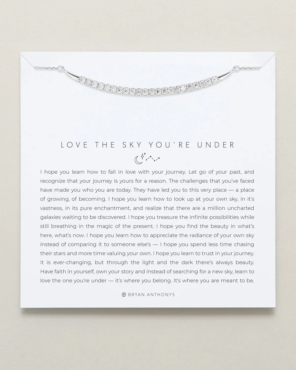 Love The Sky You're Under Pave Necklace