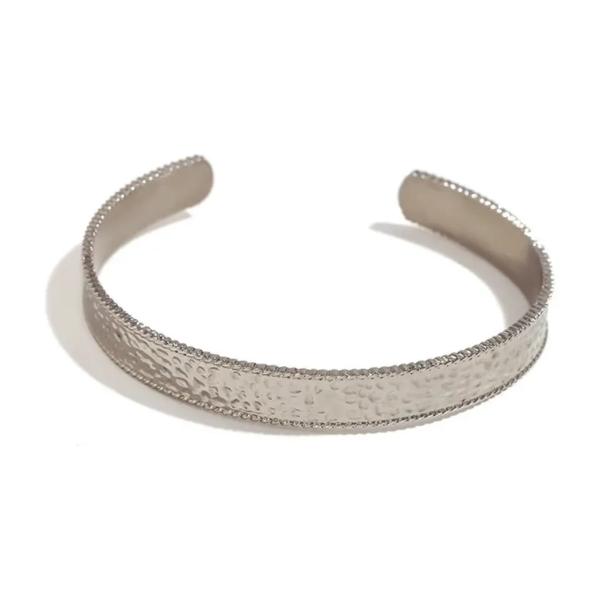 Mea | Stainless Steel 18K Gold Plated or Silver Cuff Bangle
