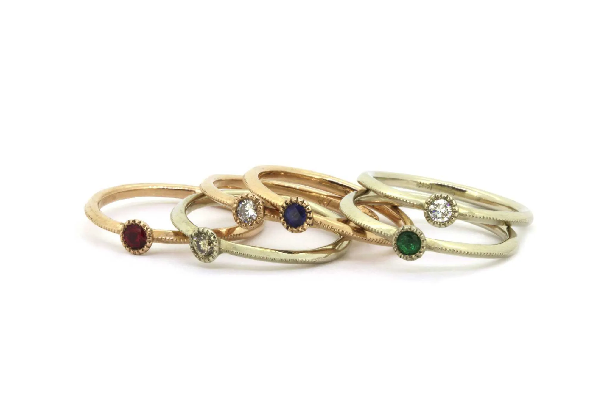 Melee Ball / Blue Sapphire Ring