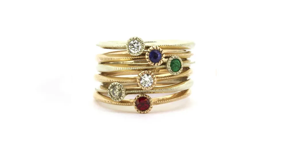 Melee Ball / Blue Sapphire Ring