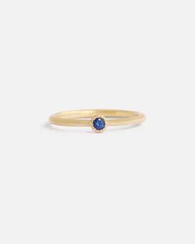 Melee Ball / Blue Sapphire Ring