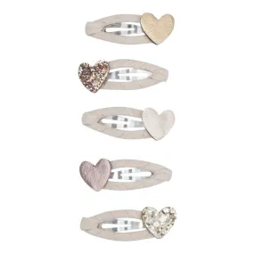 Mini Hair Clips - Hearts