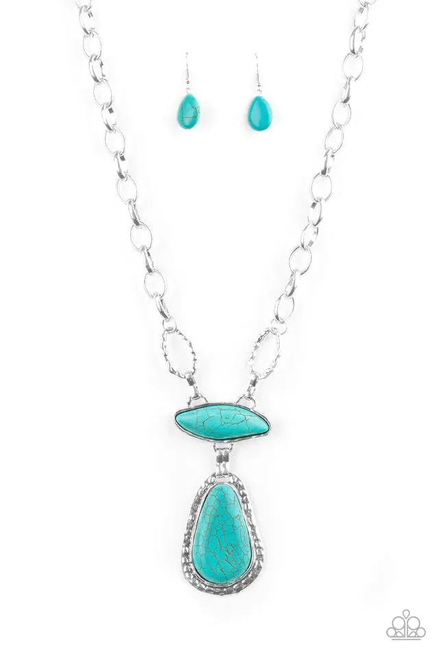 Paparazzi Accessories  - Rural Rapture #L -  Blue Necklace
