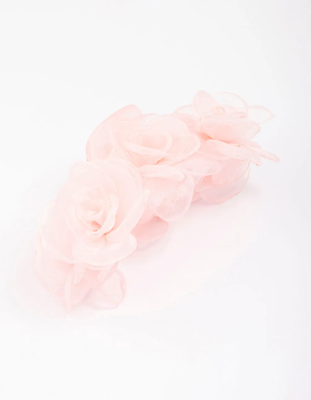 Pink Mixed Trio Flower Hair Claw Clip