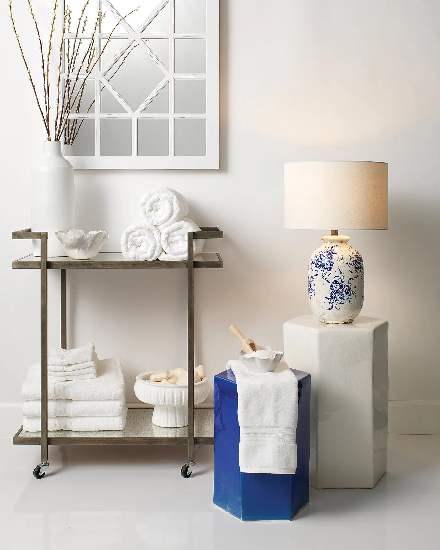 Porto Side Table White - Large