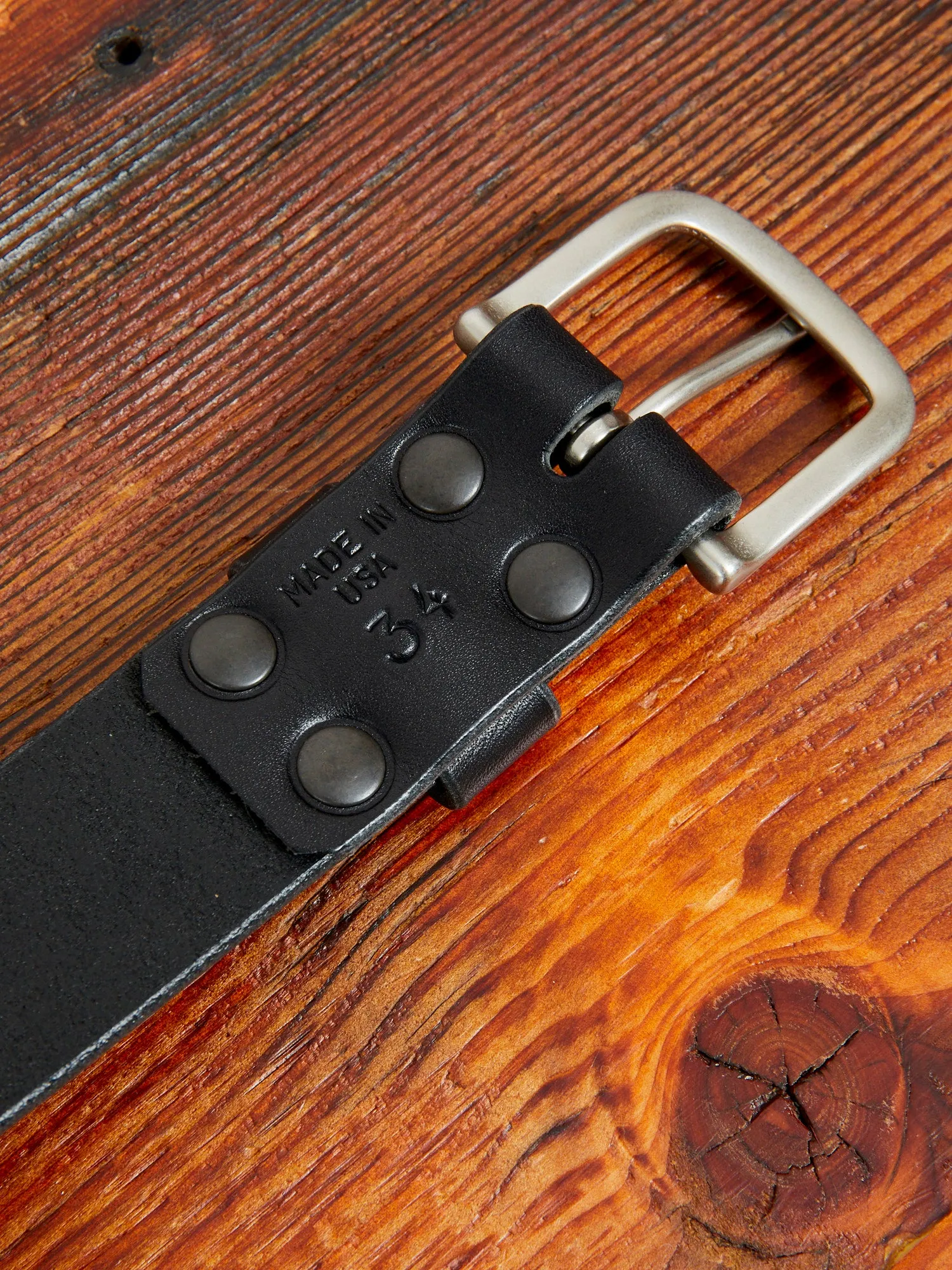 "Wenatchee Belt" in Black Latigo