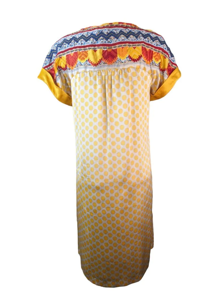 R 100% Silk Printed Short Sleeve