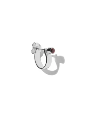 Rae Ruby earring <br>Silver