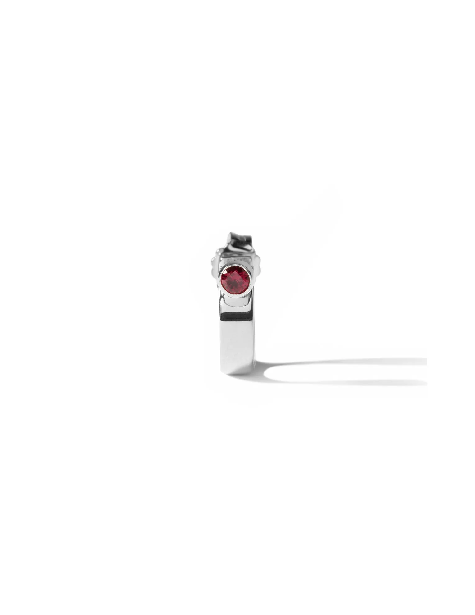 Rae Ruby earring <br>Silver