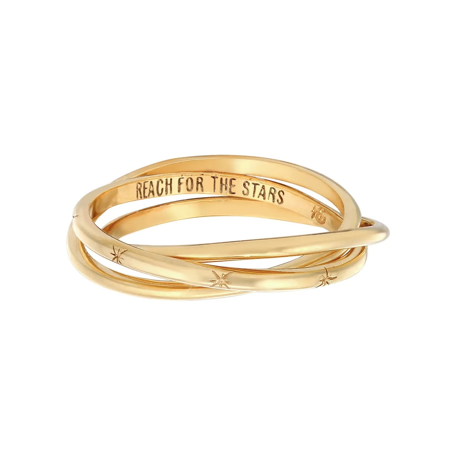 Reach for the Stars Trinity Gold Ring