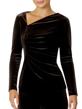 Regina Brown Velour Top