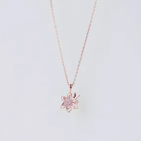 Rose Gold Twilight Cosmos Necklace