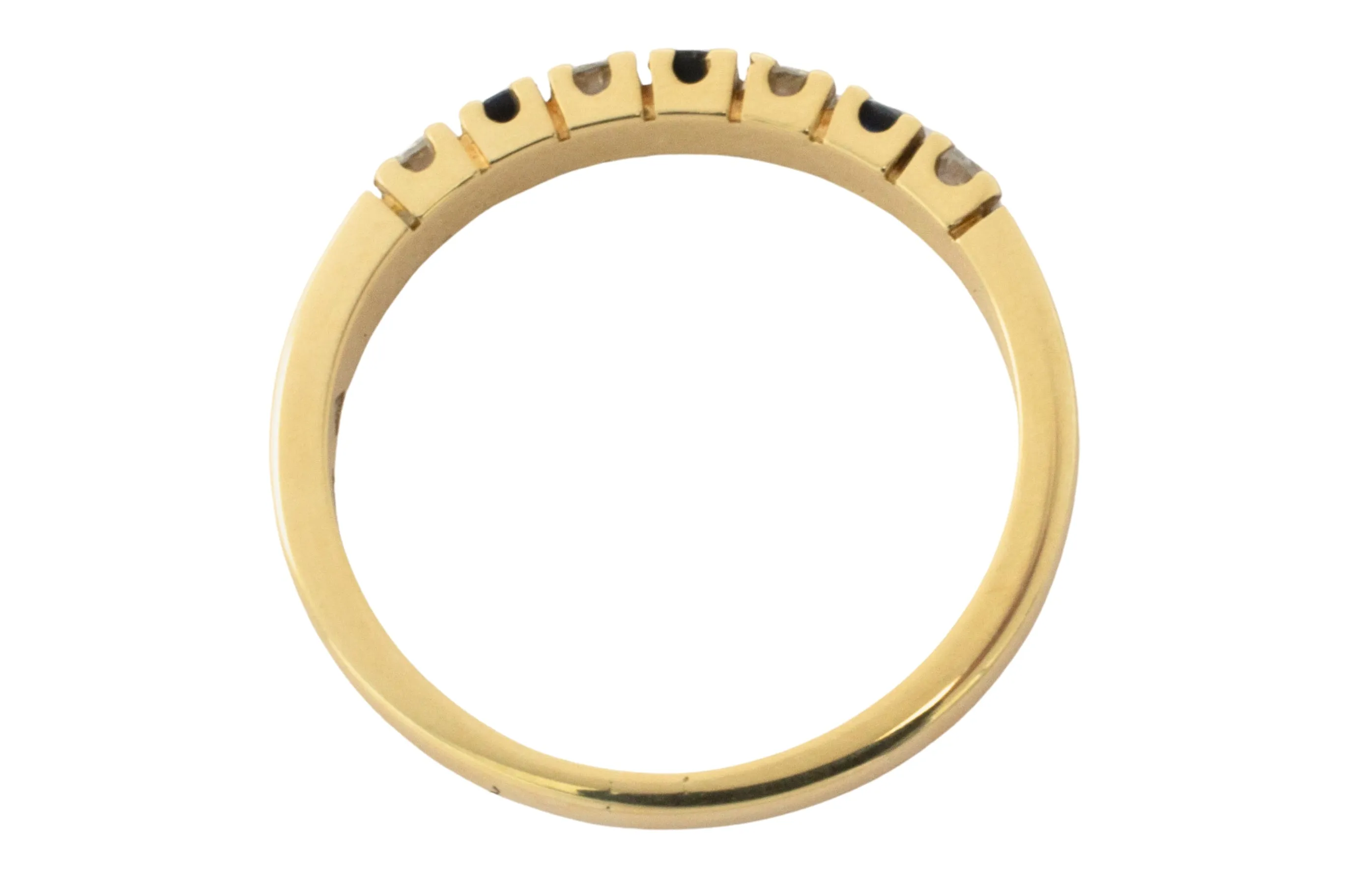 Sapphire and diamond band