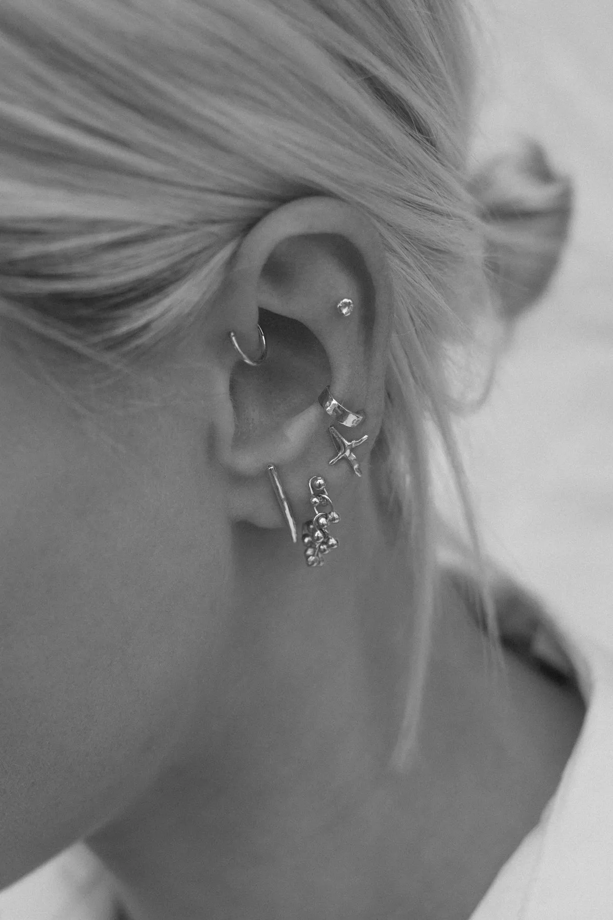 Shadow Studs X Mini | Silver
