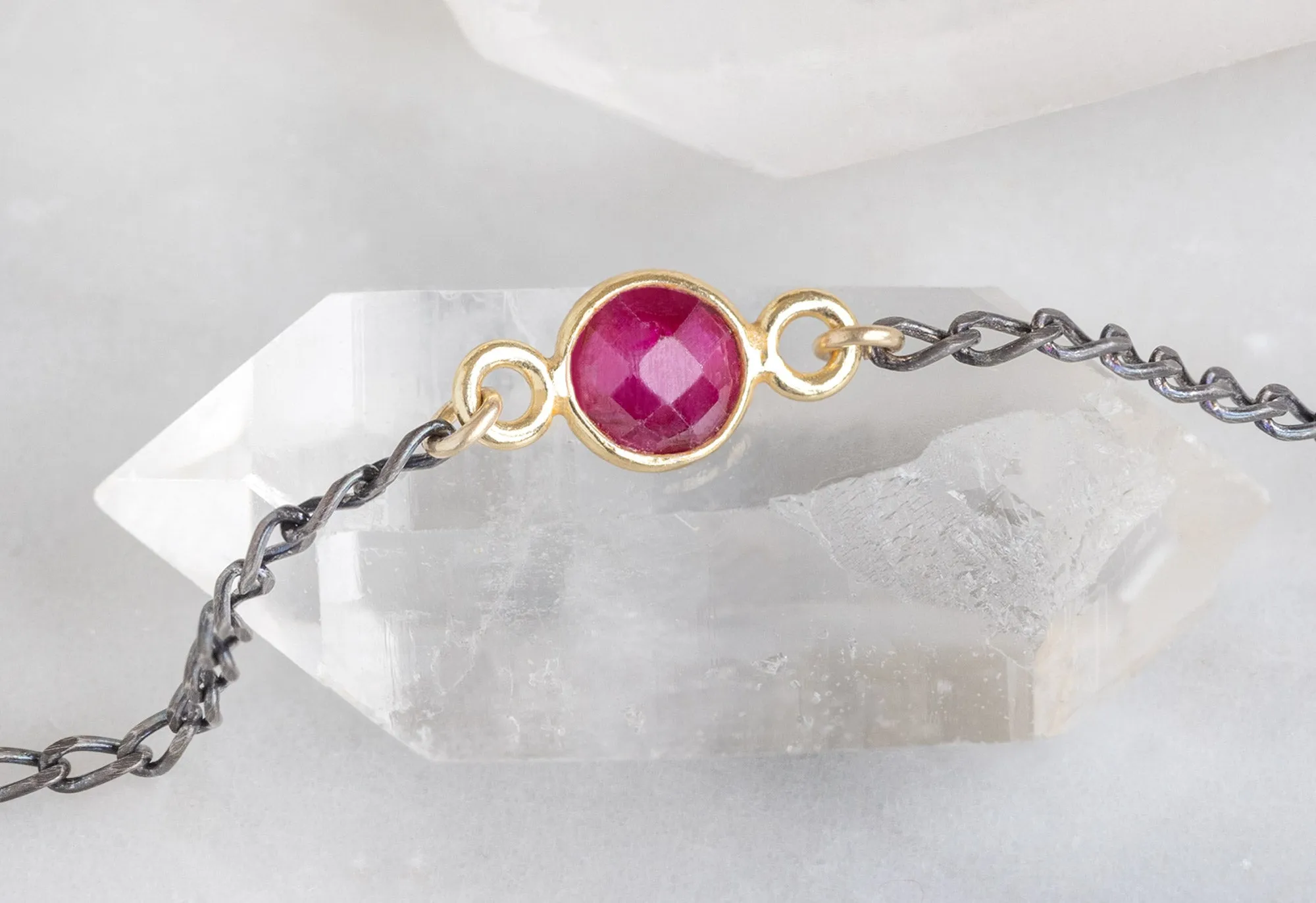 Simple Gemstone Bracelet