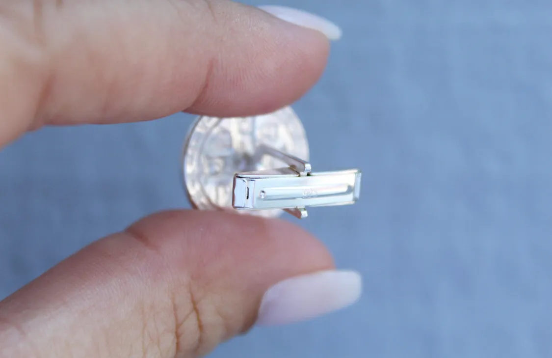 St. Benedict Cufflinks in Silver