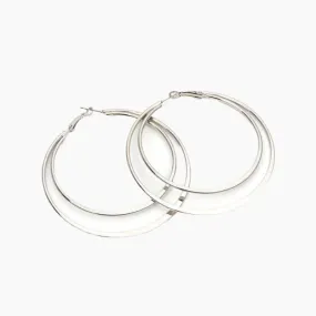 Sterling Silver Large Hoop Earrings for Women