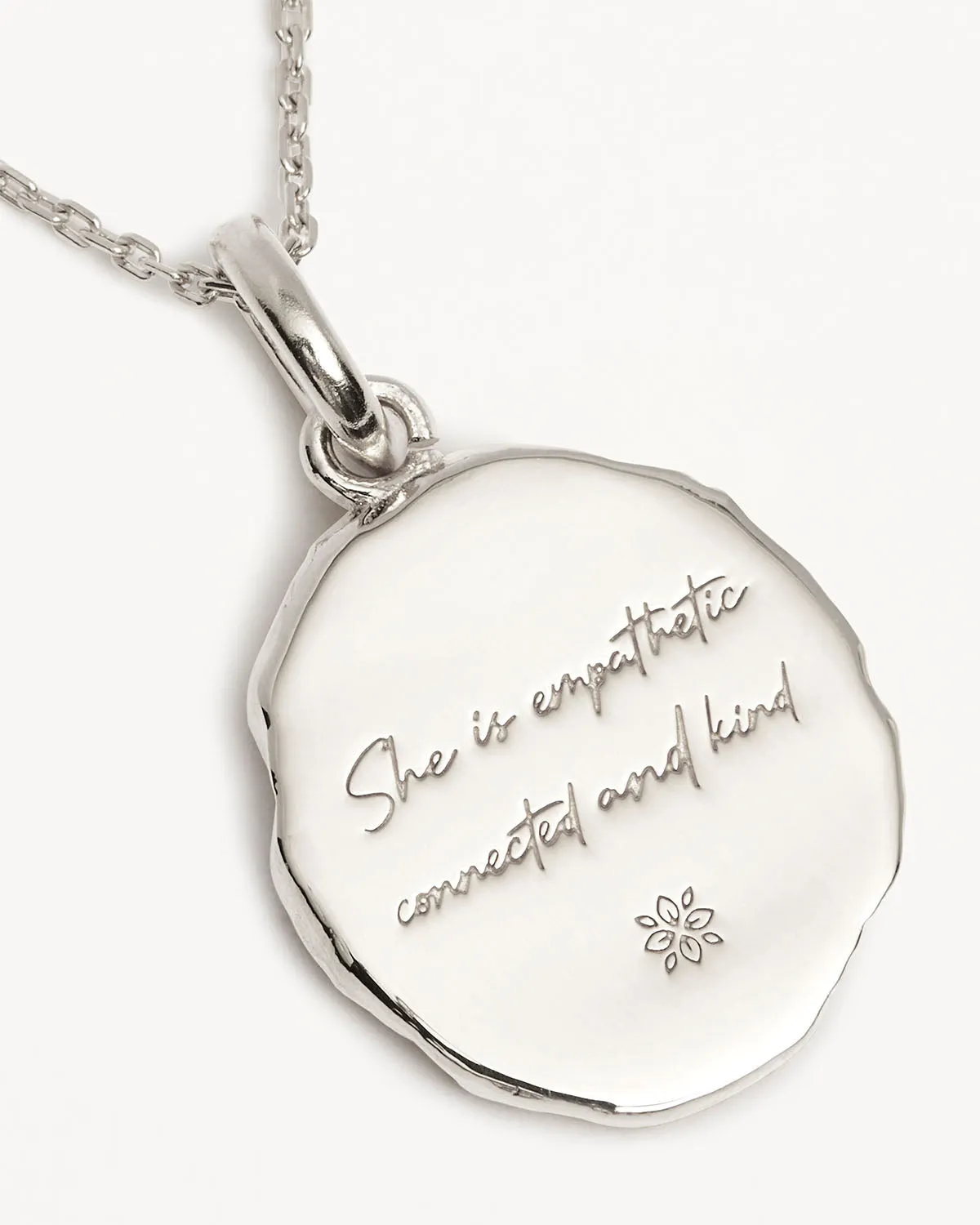 Sterling Silver She is Zodiac Necklace - Pisces