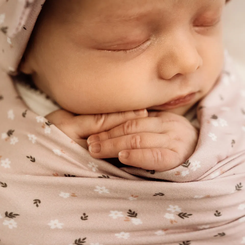 Stretchy Swaddle | Pink Posie