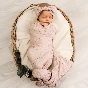 Stretchy Swaddle | Pink Posie