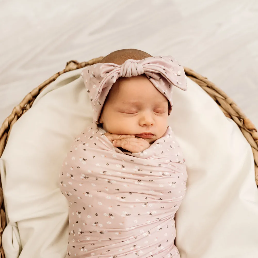 Stretchy Swaddle | Pink Posie