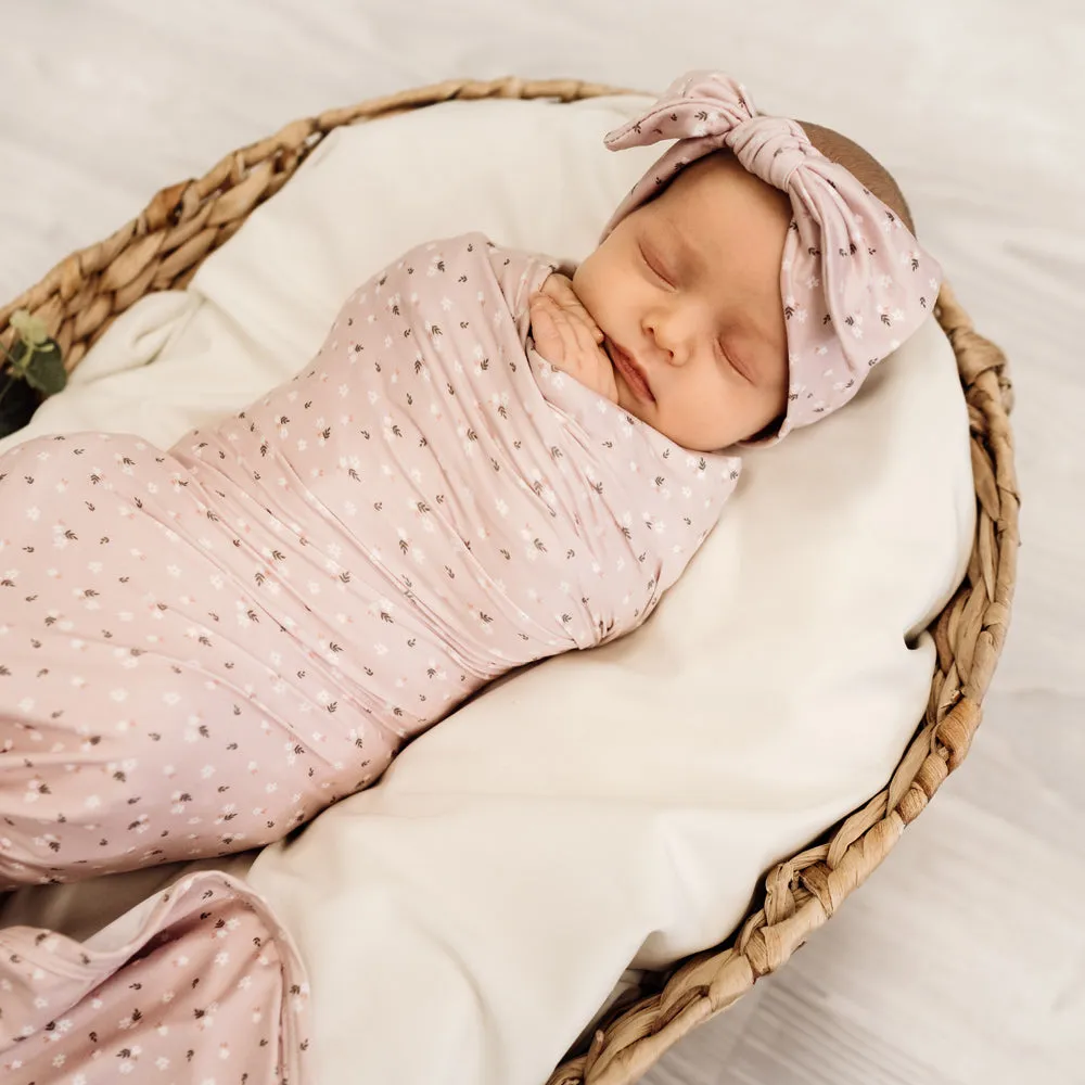 Stretchy Swaddle | Pink Posie