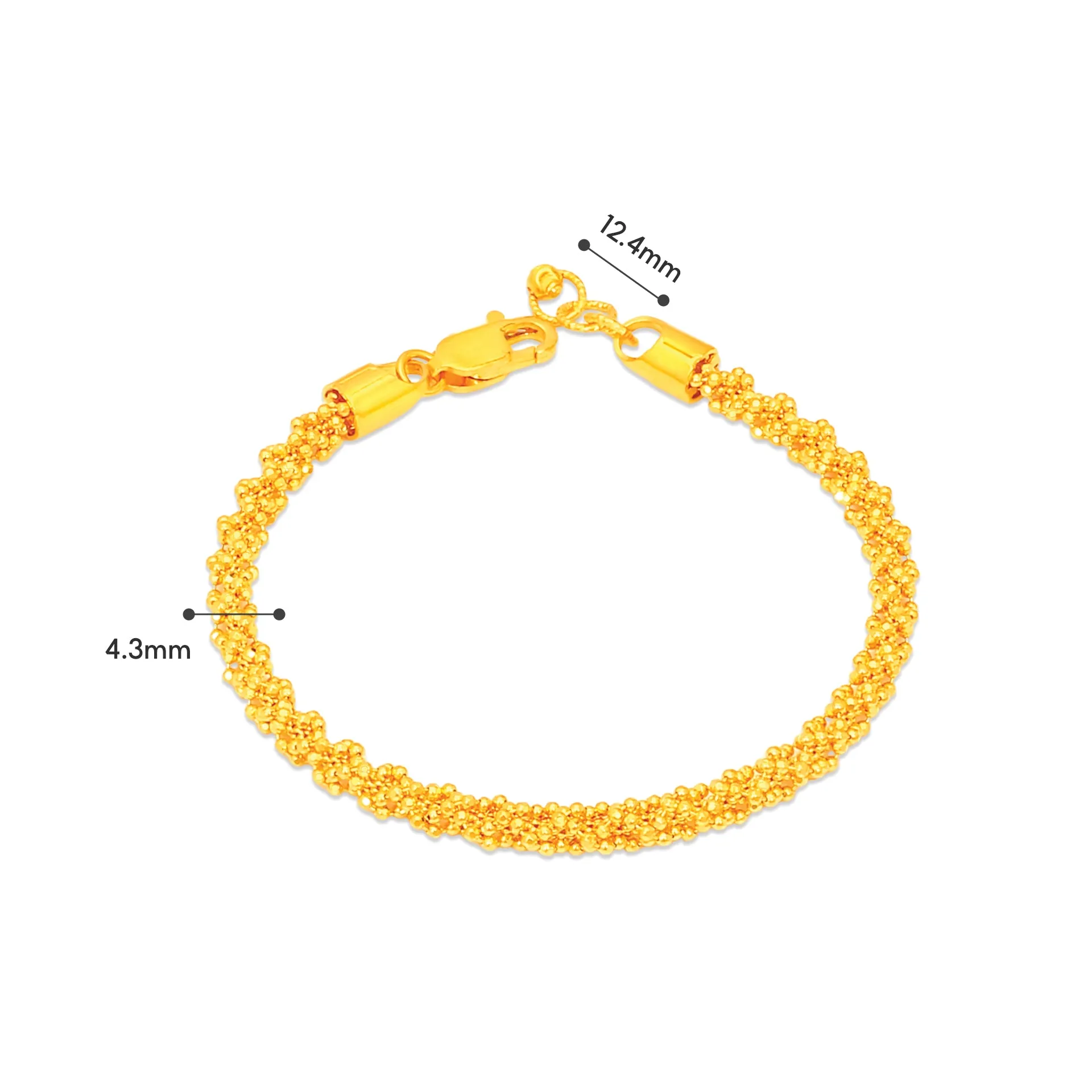 TAKA Jewellery 916 Gold Bracelet