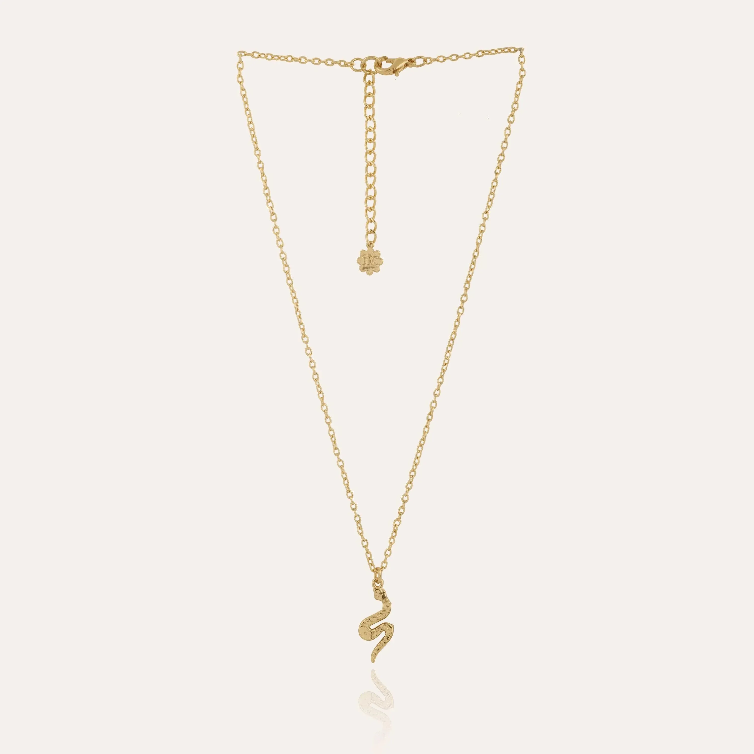 TFC Snake Gold Plated Pendant Necklace