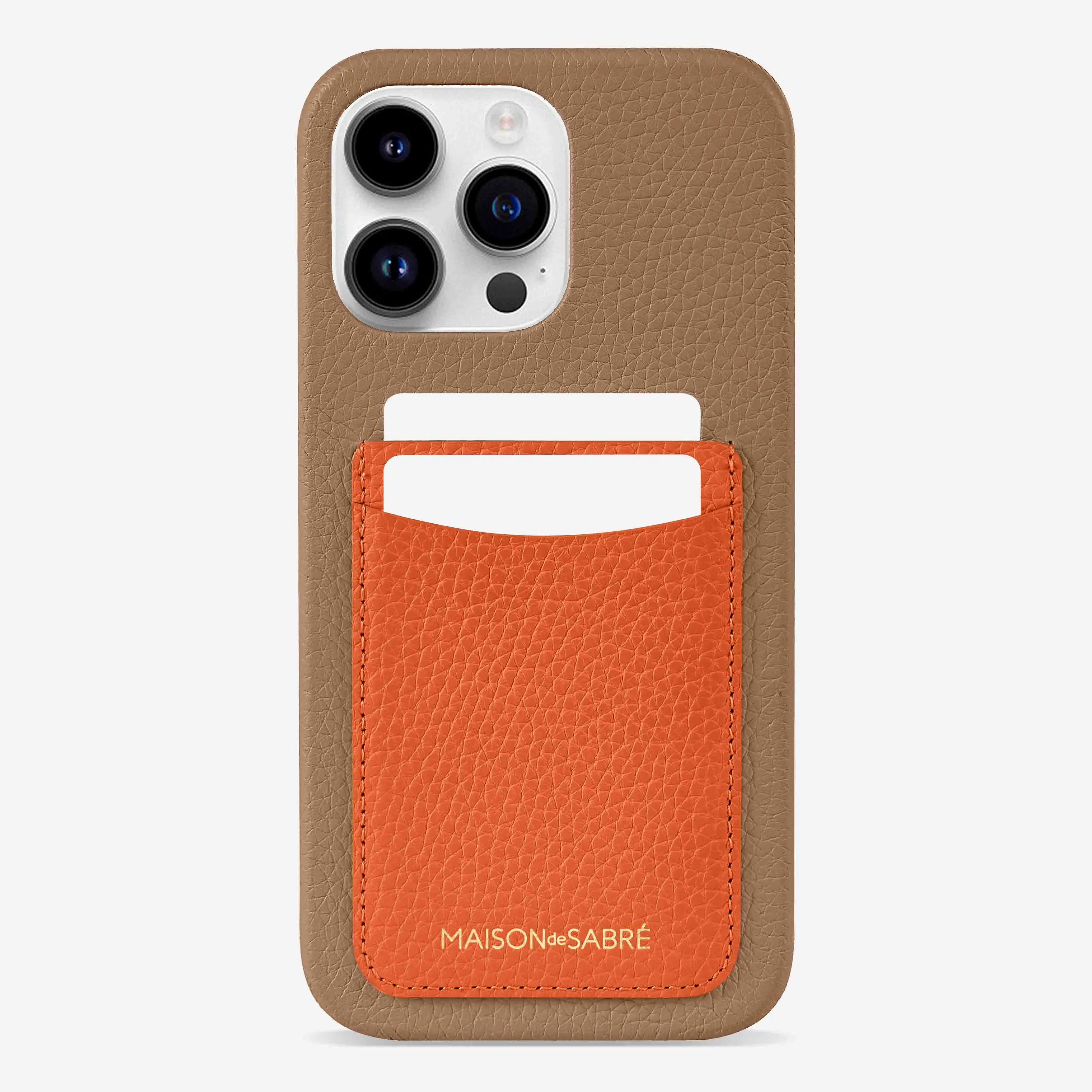 The Card Phone Case iPhone 14 Pro Max - Manhattan Sandstone