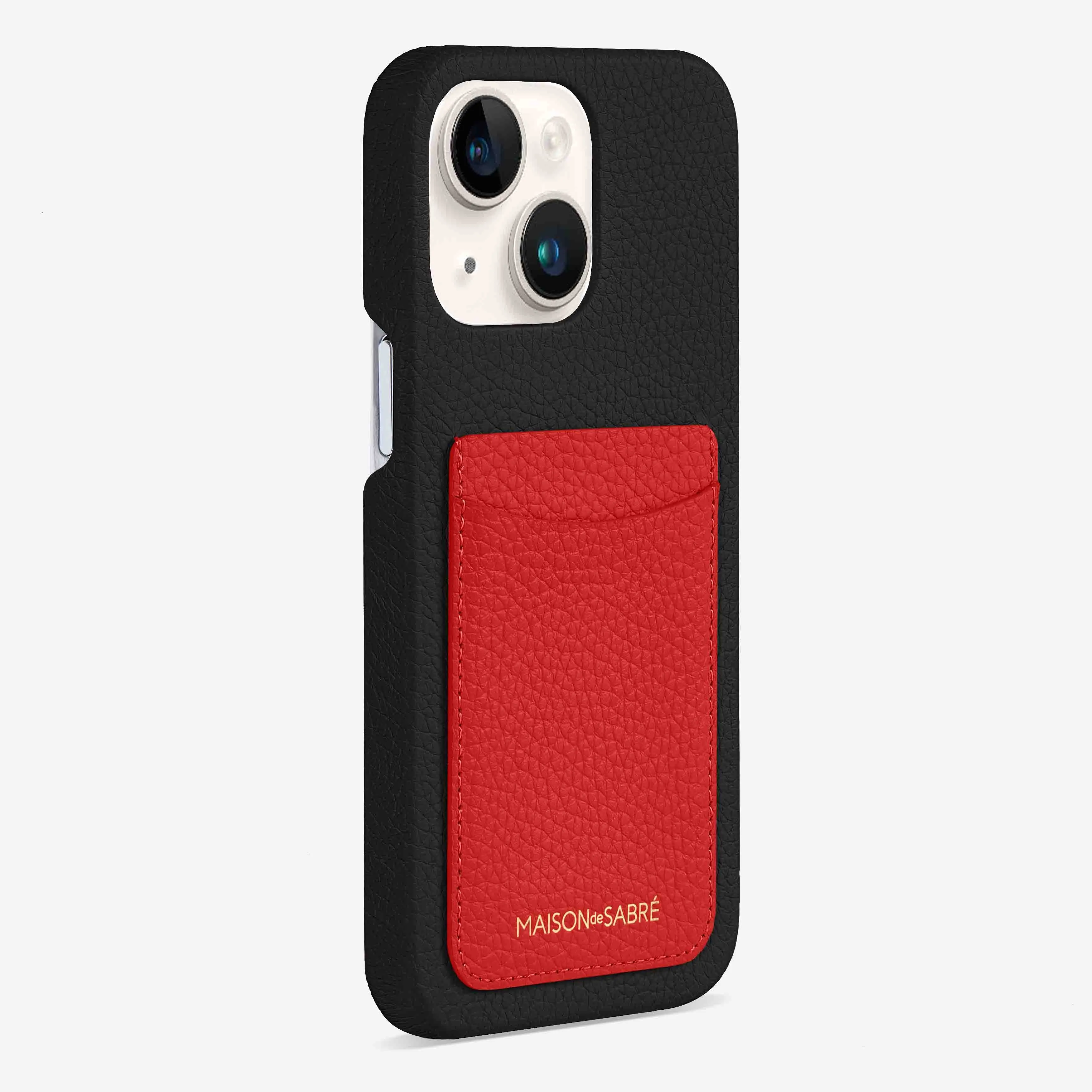 The Card Phone Case iPhone 15 - Pomegranate Caviar