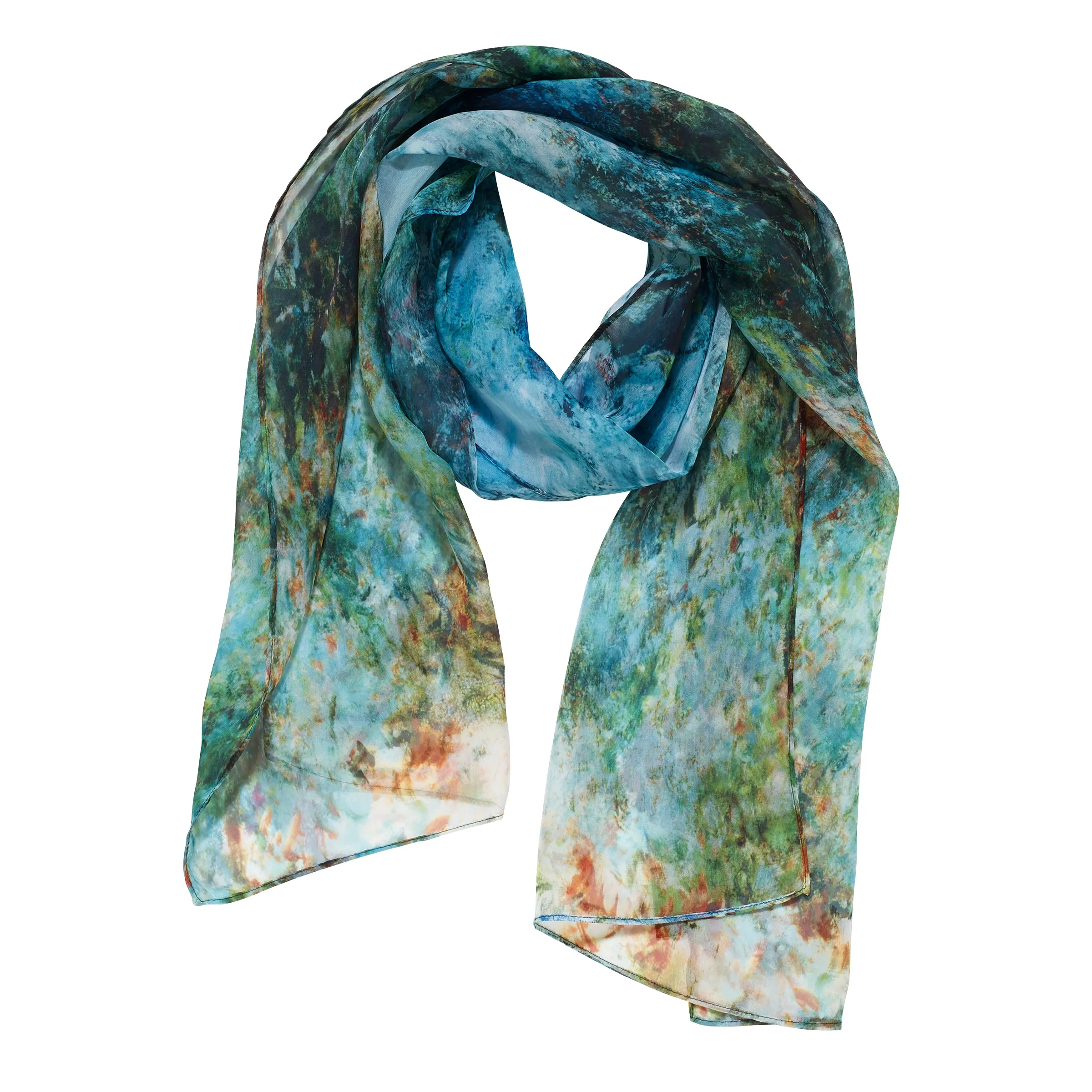 The House at Giverny Viewed From Rose Garden Scarf