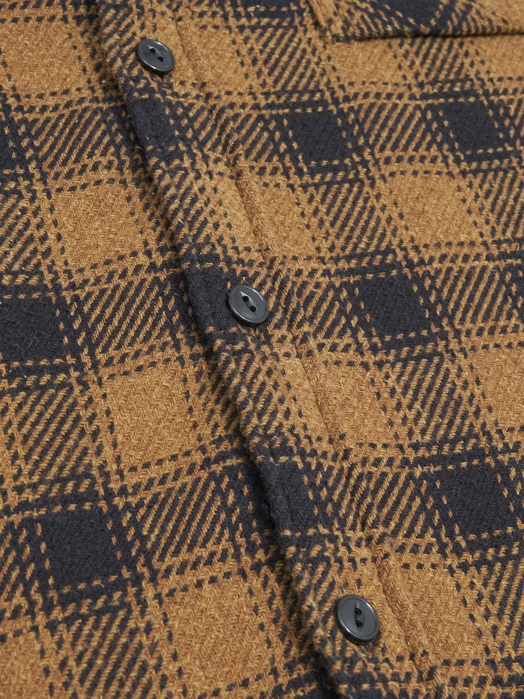 The Strike Gold SGS2203 Recycled Cotton Flannel Mixed Nep Check Work Shirt Brown