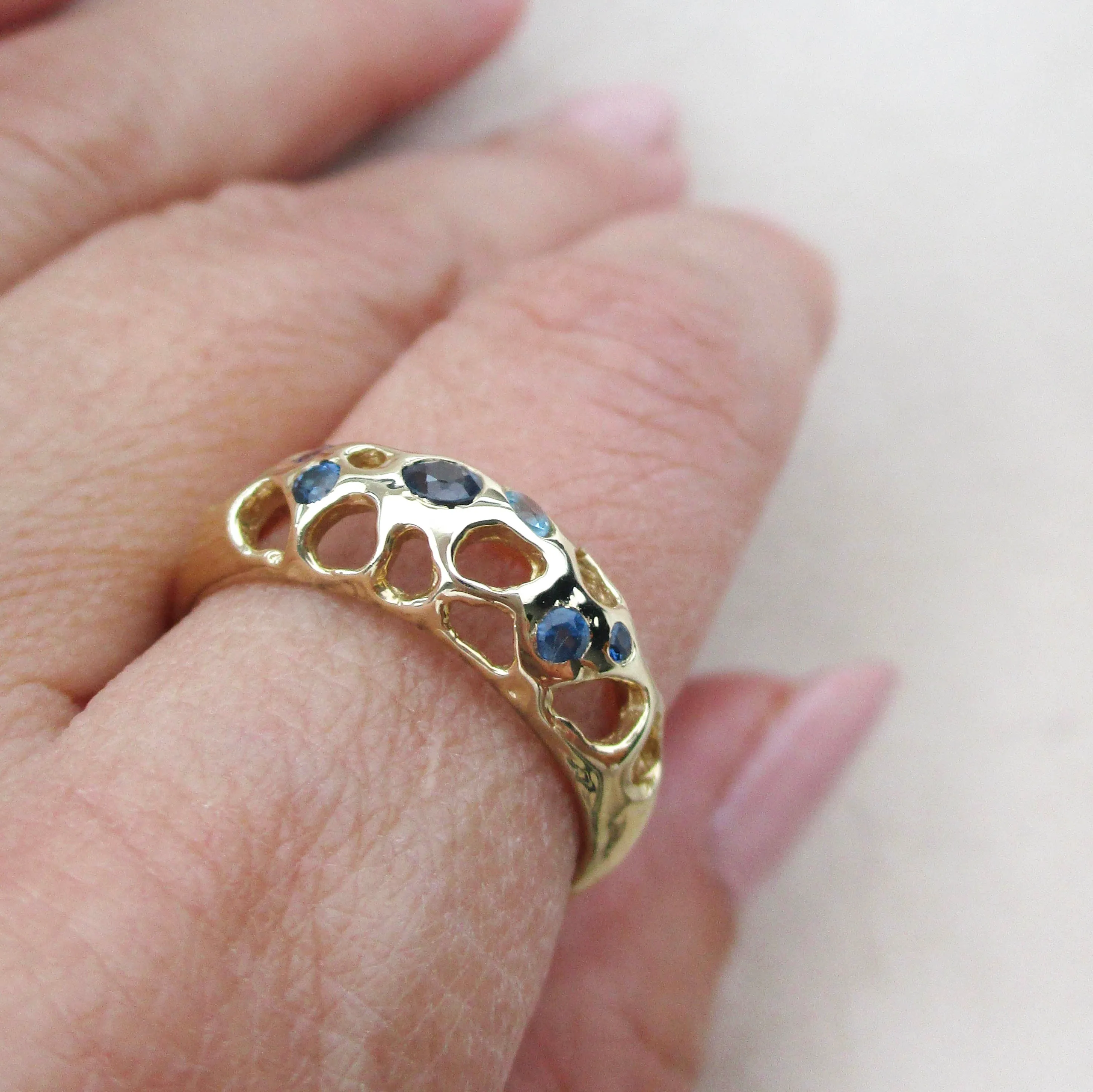 Tide Pool Blue Ring