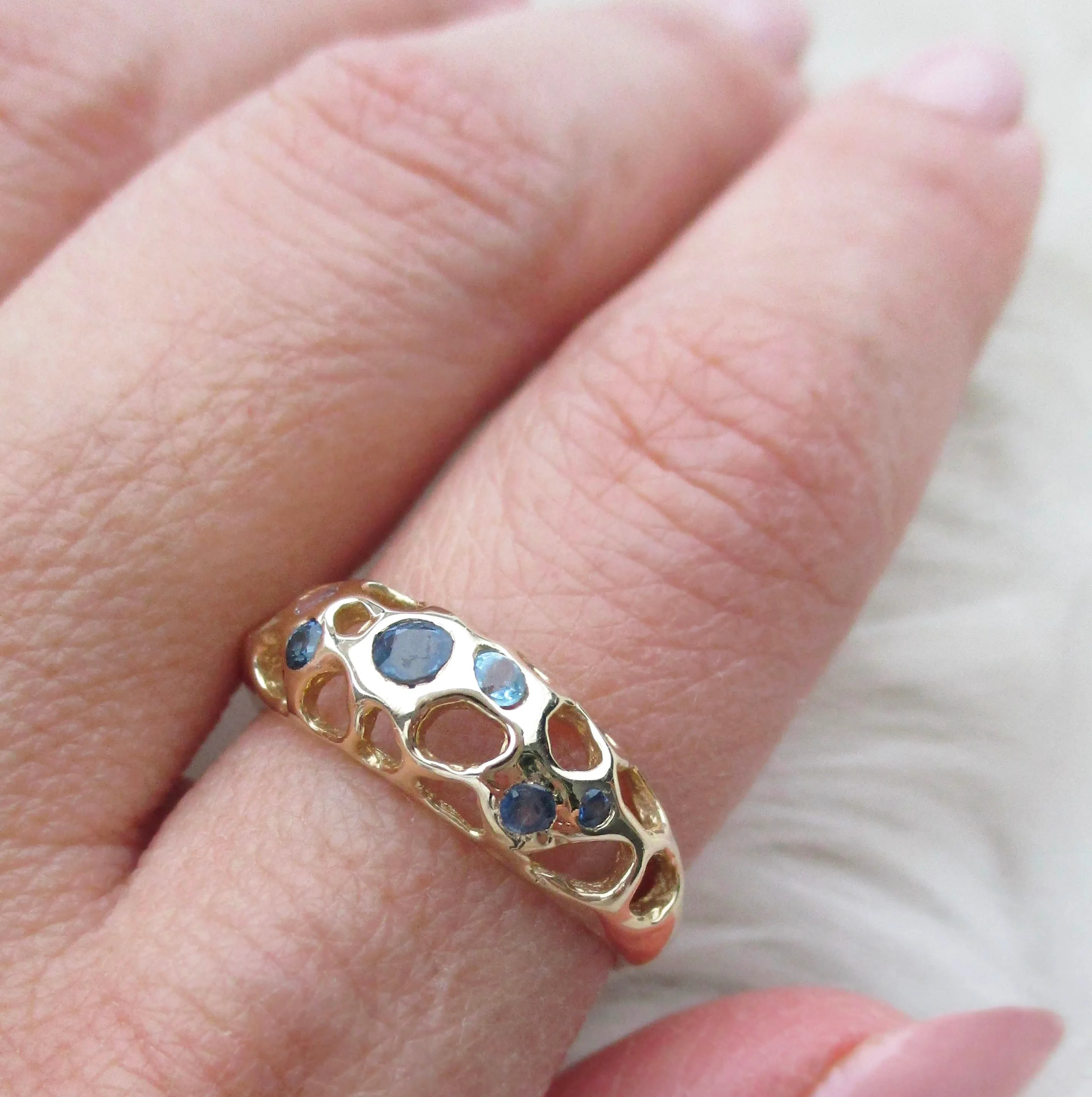 Tide Pool Blue Ring