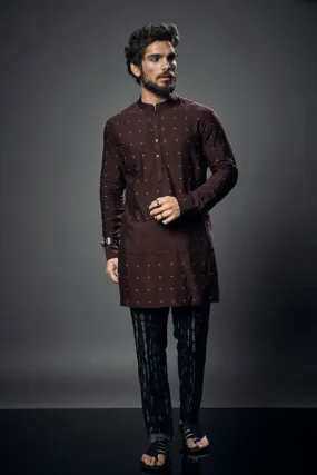 Troy Cross Kurta Set - Aetius