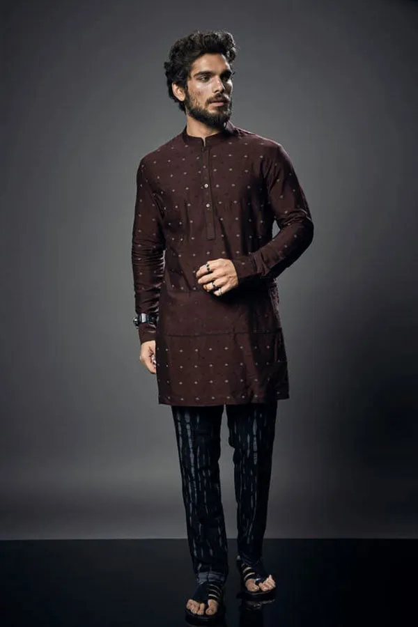 Troy Cross Kurta Set - Aetius